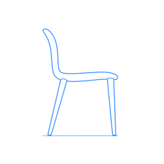 Furniture Side Chairs Bacco Chair Svg Line Art, Free Vectors File
